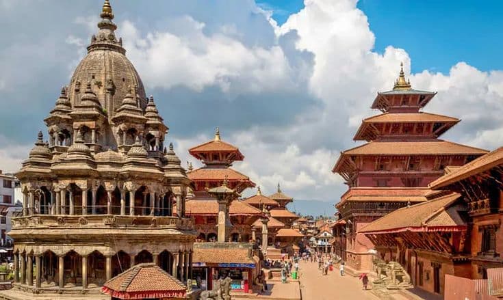 Patan Durbar Square, built by the Malla kings of Lalitpur